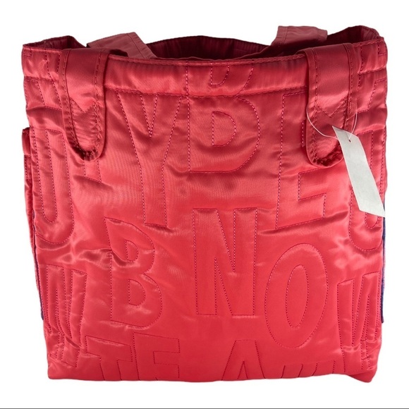 Urban Attitudes Coral Puffer Tote Shoulder Bag - Picture 3 of 10